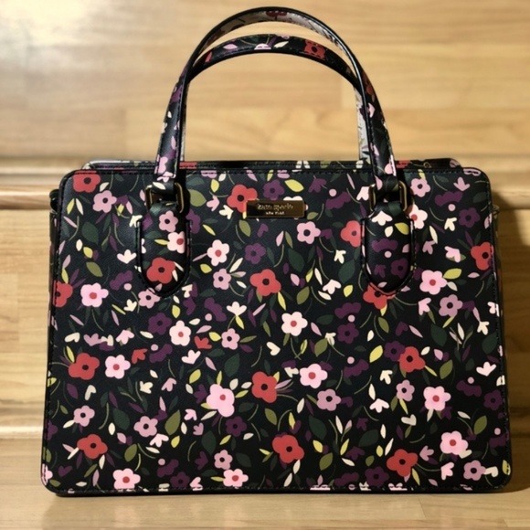🔥NWT Kate Spade Reese Laurel Boho Floral Satchel - Picture 2 of 6